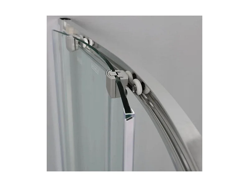 Boîte doccia semi-circulaire "Genova" avec 2 ante scorrevoli en vert temperato lucide cm 90x90 185h