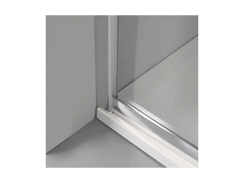 Boîte doccia semi-circulaire "Genova" avec 2 ante scorrevoli en vert temperato lucide cm 90x90 185h