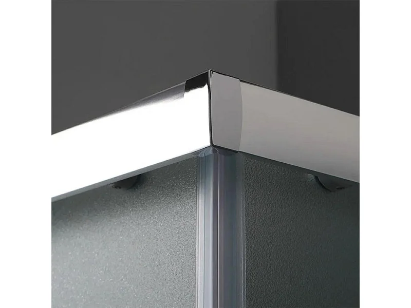 Kabina prysznicowa kwadratowa z drzwiami przesuwnymi "Genova Two" ze szkła hartowanego nieprzezroczystego cm 90x90185h