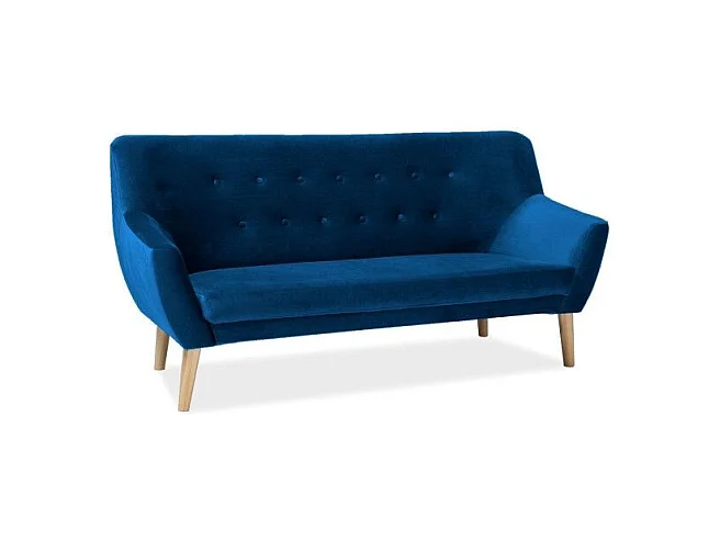 Sofa NORDIC 3 VELVET granatowa