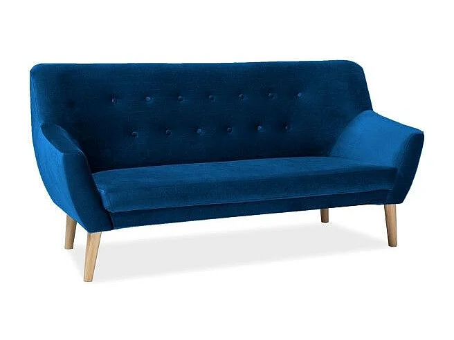 Sofa NORDIC 3 VELVET granatowa