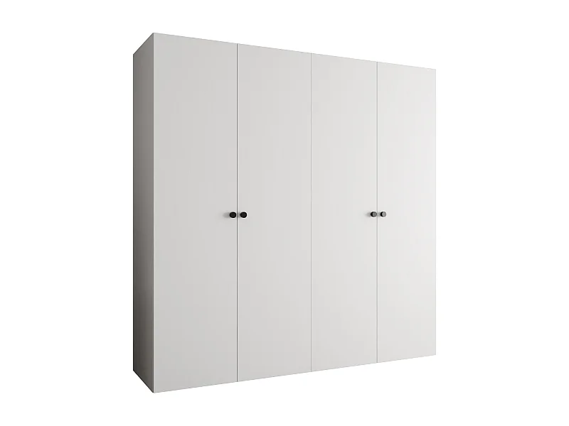 Drehtürenschrank Parma 1 202/200/52 4-türig (Weiß)