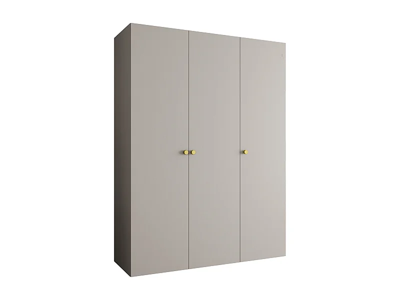 Drehtürenschrank Parma 1 202/150/52 3-türig (Kaschmir)