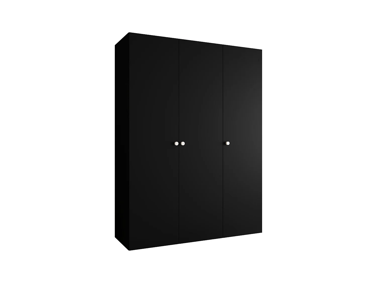 Armoire à portes battantes Parma 1 202/150/52 3 portes (Noir)