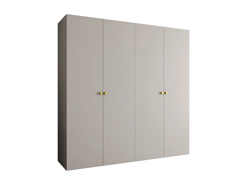 Drehtürenschrank Parma 1 202/200/52 4-türig (Kaschmir)