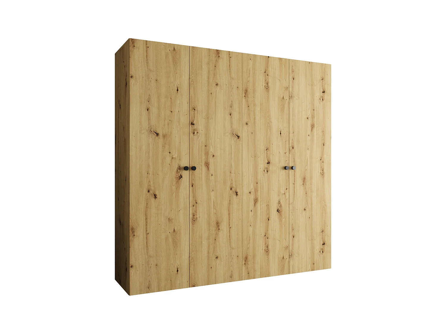 Armoire à portes battantes Parma 1 202/200/52 4 portes (Artisan)