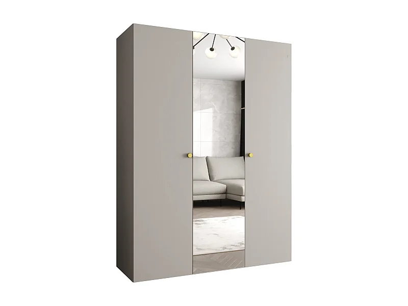 Drehtürenschrank Parma 2 202/150/52 3-türig (Kaschmir)