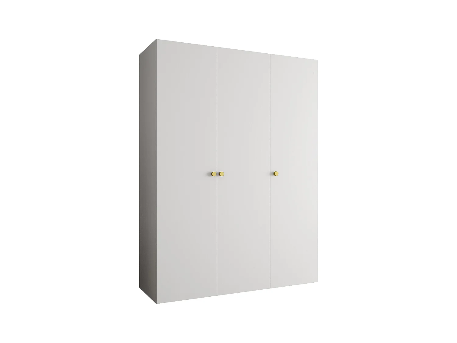Armoire à portes battantes Parma 1 202/150/52 3 portes (Blanc)