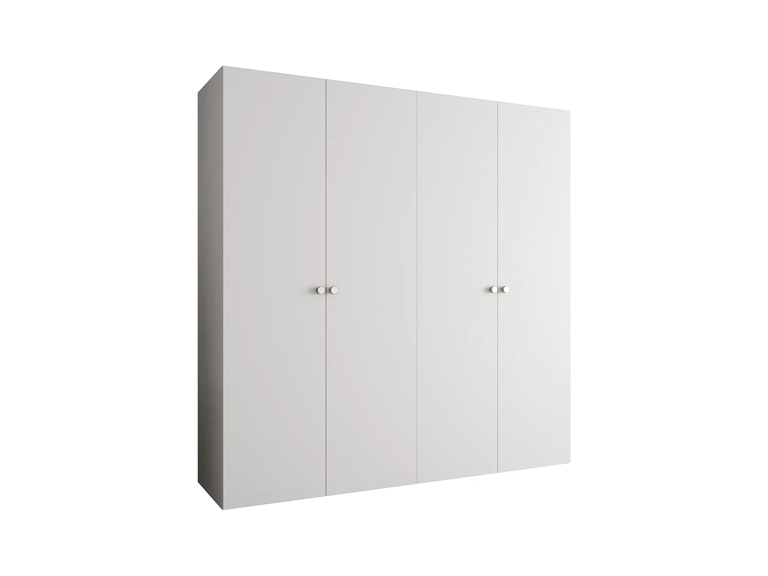Kleerkast Parma 1 202/200/52 4-deurs (wit)