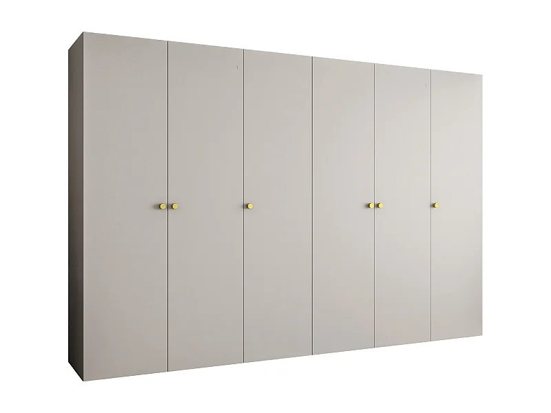 Drehtürenschrank Parma 1 202/300/52 6-türig (Kaschmir)
