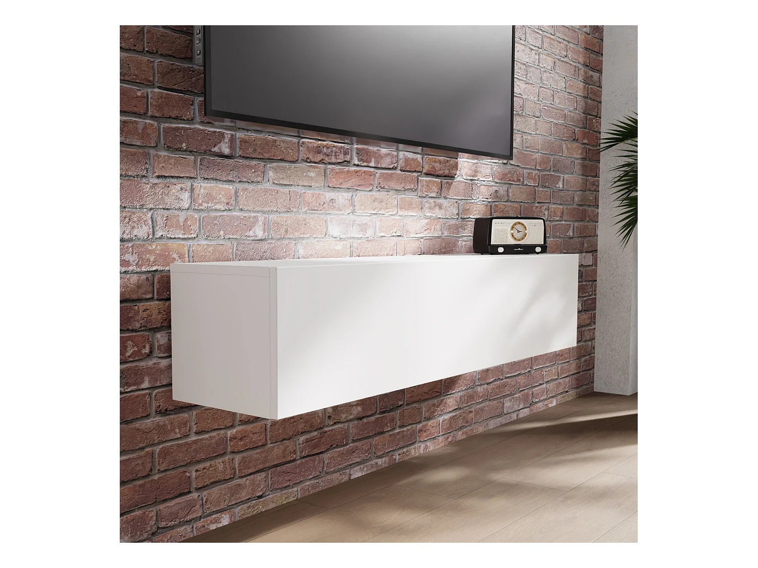 Mueble de TV 105 cm 140 cm – Mueble Suspendido Moderno para Salón