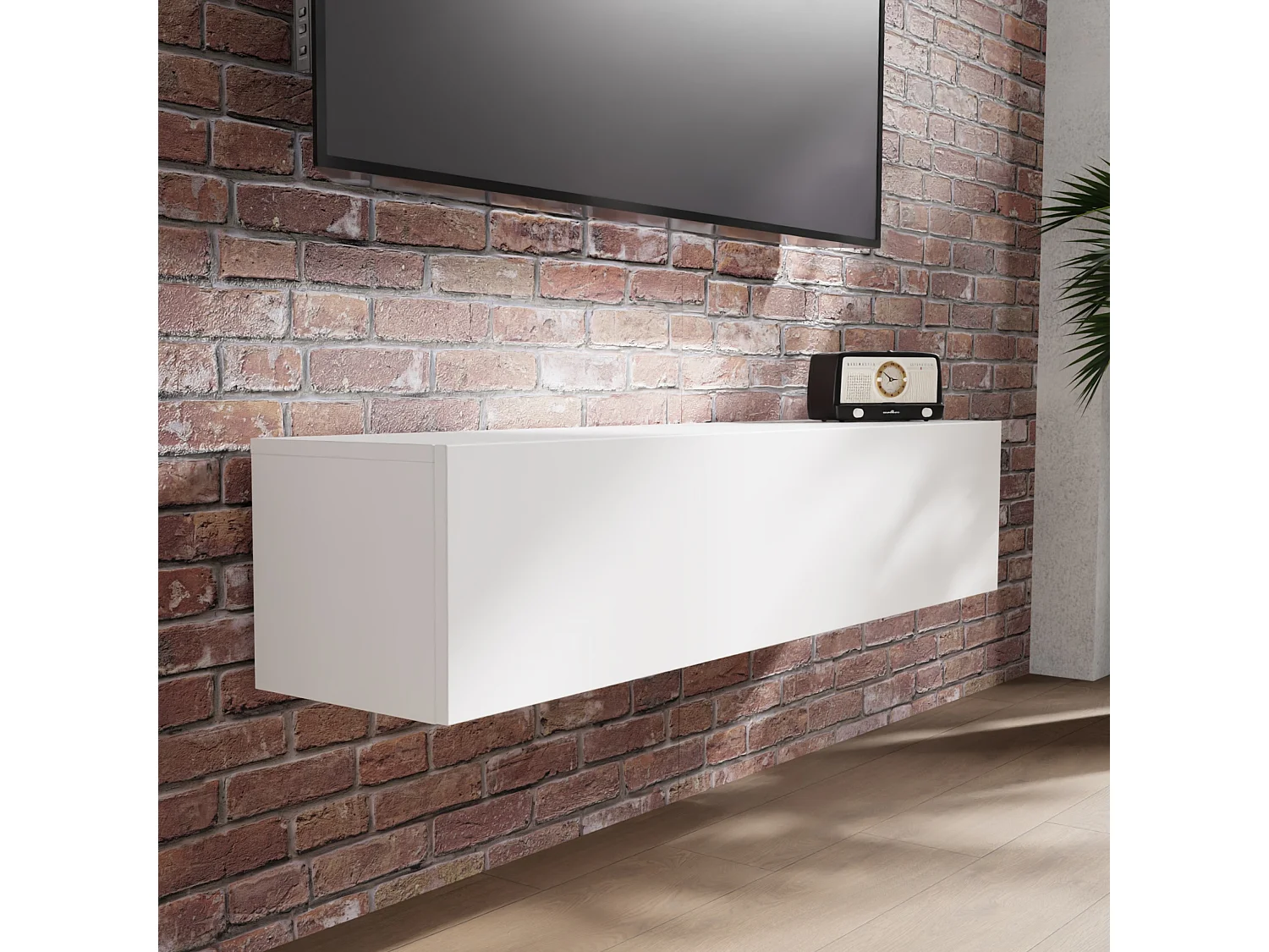 TV-Möbel 105 cm 140 cm – Modernes Hängendes Fernsehboard für Wohnzimmer