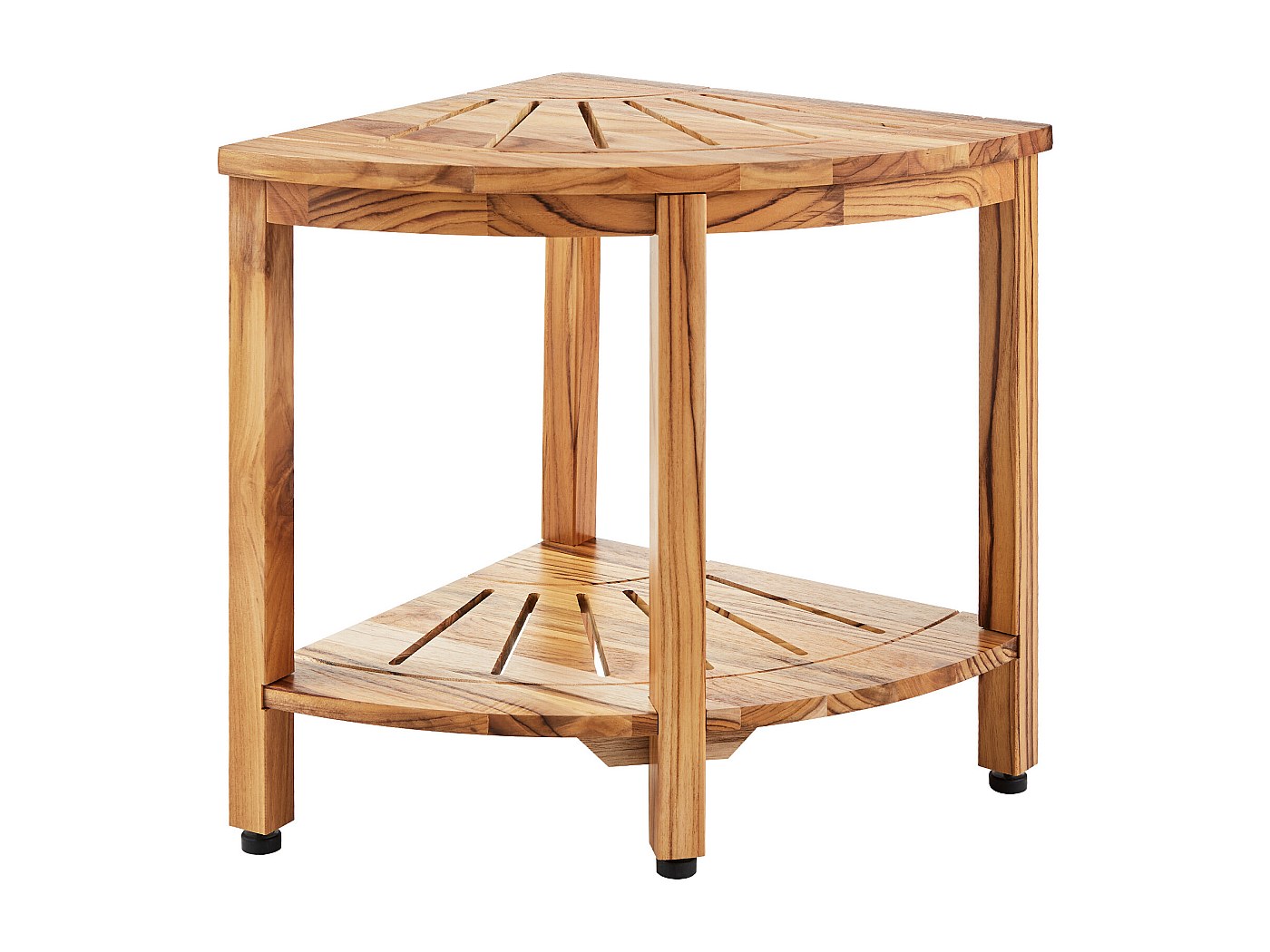 Mophorn Sedile doccia pieghevole in teak, 20,9 x 16'' aperto, panca