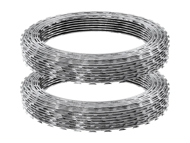 Clôture en Fil de Fer Barbelé pour Clôture de Rasoir, Fil de Fer Barbelé SucceBuy 30 m 2 Rouleaux