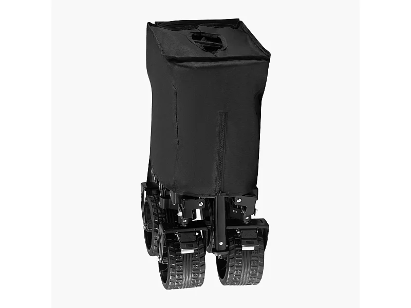 Carro Flexible SucceBuy Carro de Jardín Plegable de 300 L, Resistente, Capacidad de Carga: 204.11 kg con Asa Larga para Exteriores, Estructura de Acero Resistente