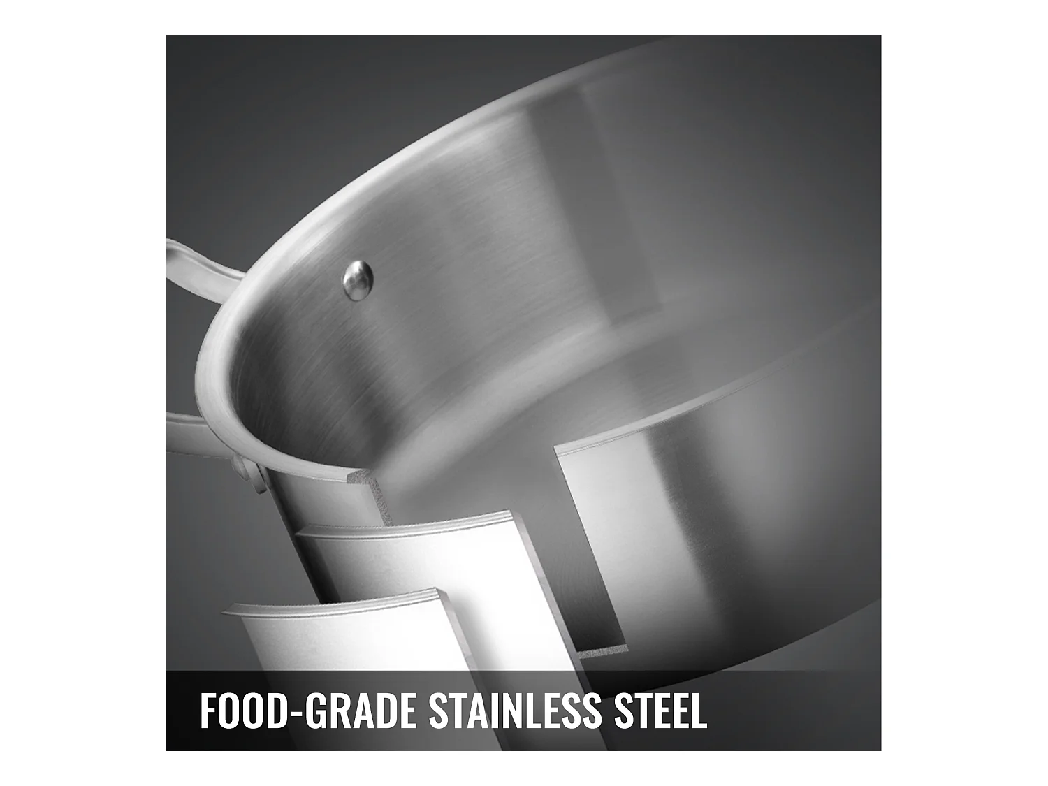 Cuiseur SucceBuy Ensemble de Cuiseur Vapeur à 5 Niveaux en Acier Inoxydable de 30 cm avec Couvercle en Verre - Design Élégant et Polyvalent