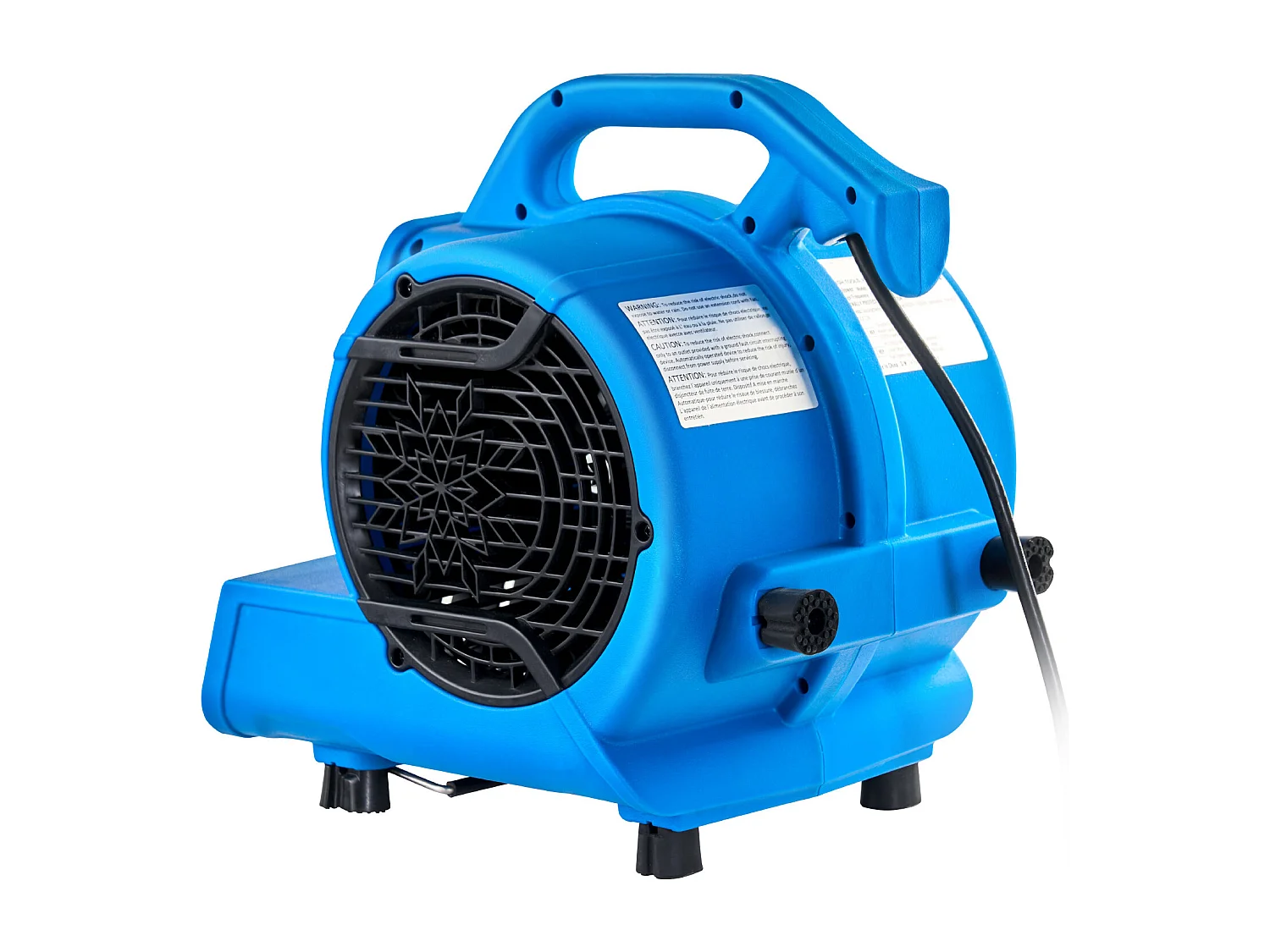 Soffiatore da Pavimento SucceBuy - 1360 giri/min, 600 CFM, 4 Angoli di Soffiaggio, 3 Velocità, Portatile per Asciugatura e Raffreddamento