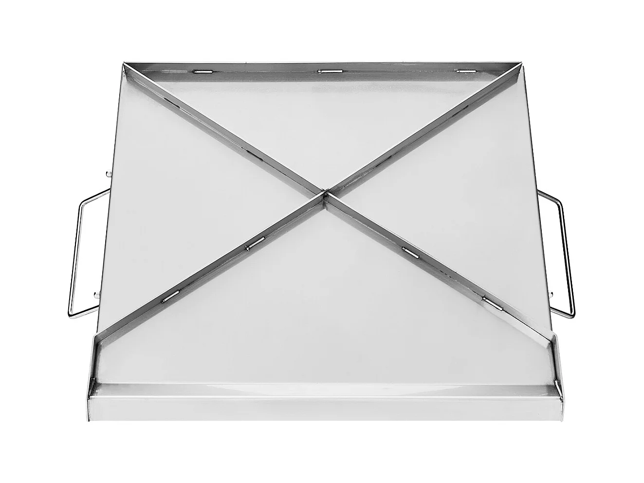 Plaque de Gril, SucceBuy Plaque de Cuisson en Acier Inoxydable pour Barbecue, Surface Plate 448 × 370 mm