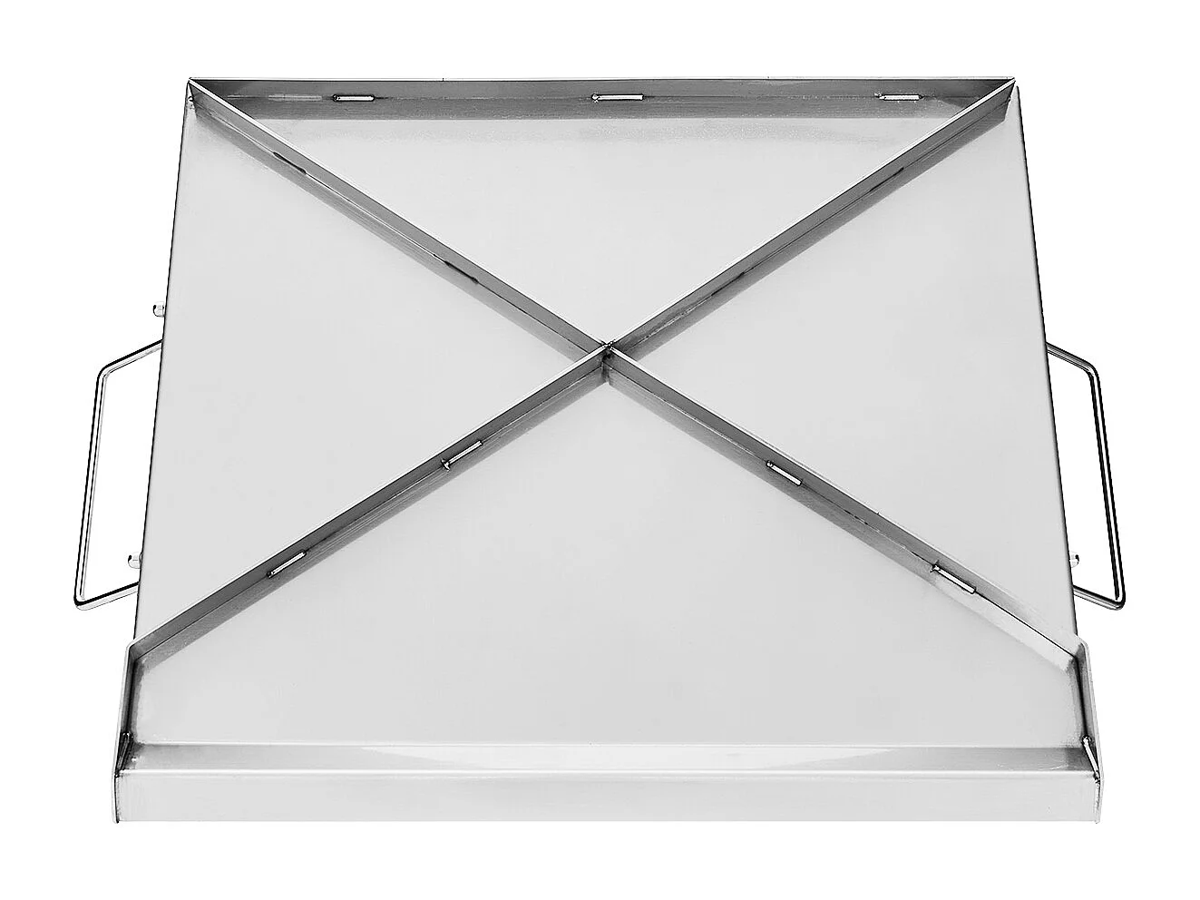 Plaque de Gril, SucceBuy Plaque de Cuisson en Acier Inoxydable pour Barbecue, Surface Plate 448 × 370 mm