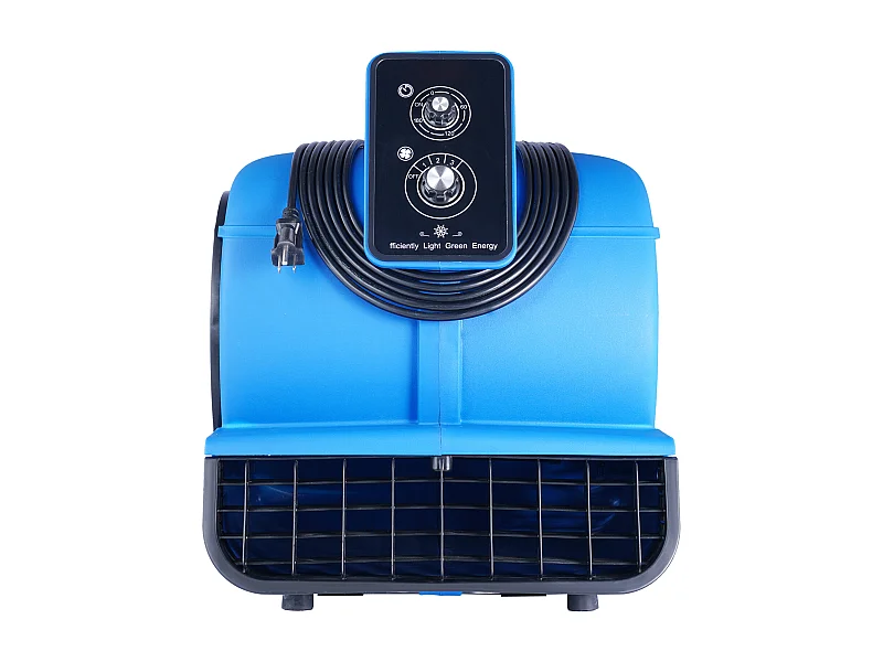 Soplador de Suelo SucceBuy - 1250 rpm, 2600 CFM, 4 Ángulos de Soplado, 3 Velocidades, Portátil para Secado y Enfriamiento