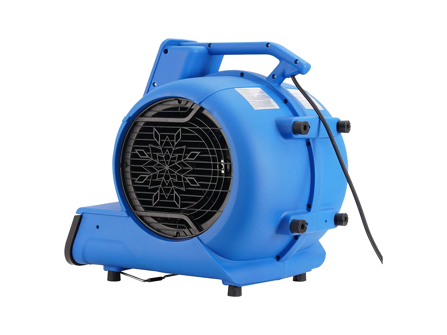 Souffleur de Sol SucceBuy - 1250 tr/min, 2600 pi3/min, 4 Angles de Soufflage, 3 Vitesses, Portable pour le Séchage et le Refroidissement