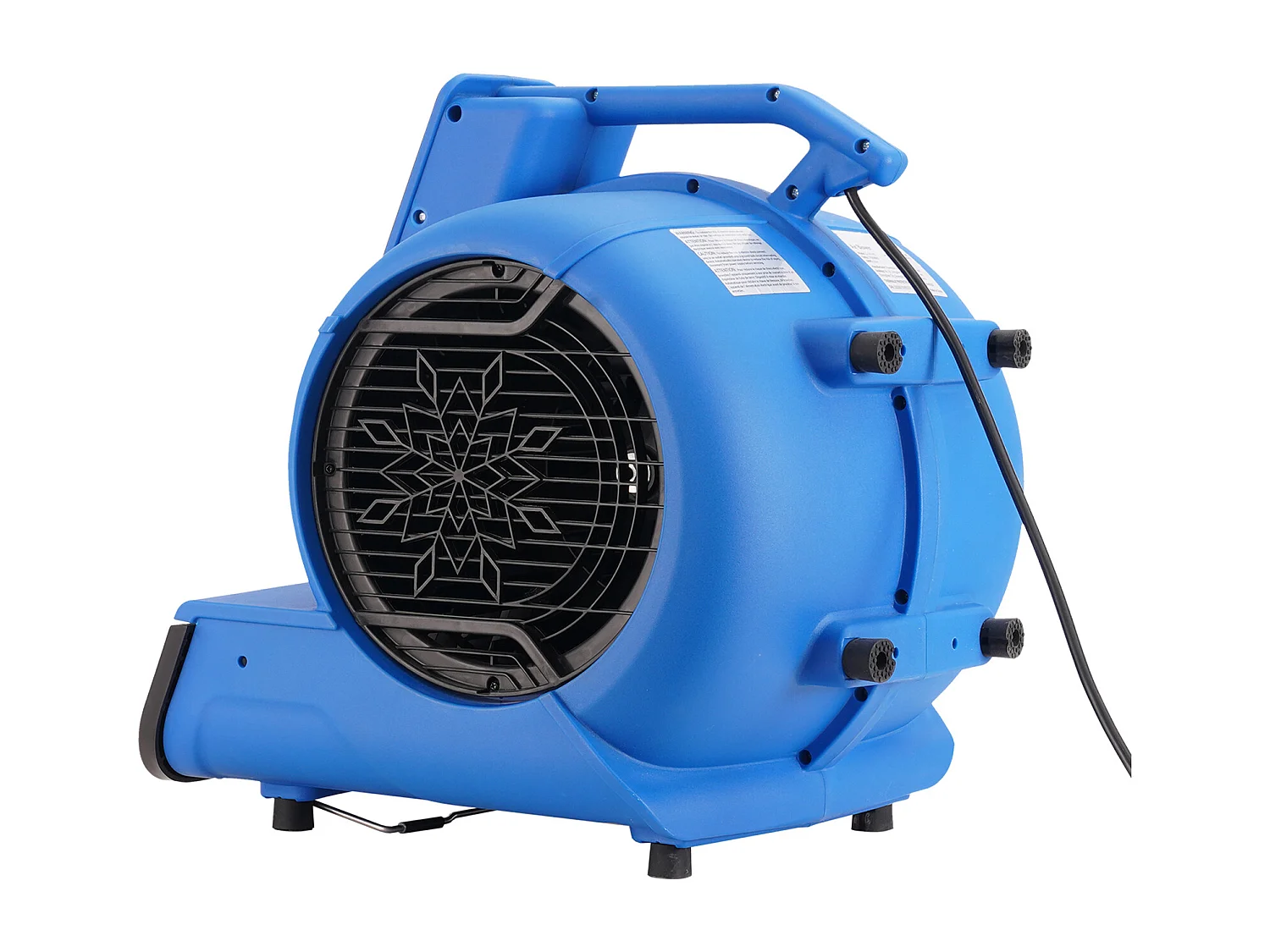 Souffleur de Sol SucceBuy - 1250 tr/min, 2600 pi3/min, 4 Angles de Soufflage, 3 Vitesses, Portable pour le Séchage et le Refroidissement