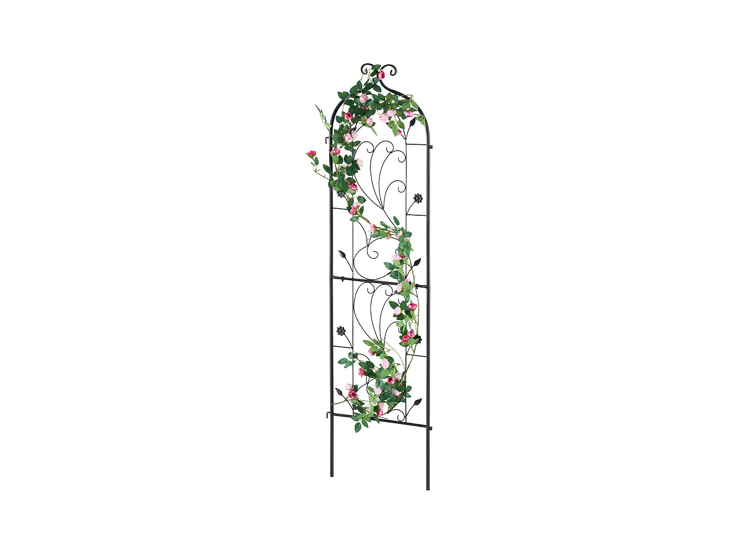 Treillis de Jardin en Métal SucceBuy, 152.4 x 38.1cm, Support Antirouille pour Plantes Grimpantes