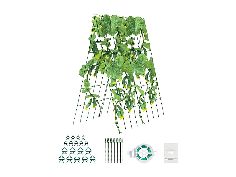 Treillis pour Concombres SucceBuy Treillis Pliable pour Concombres 99.06 x 81.28 cm pour Plantes de Jardin