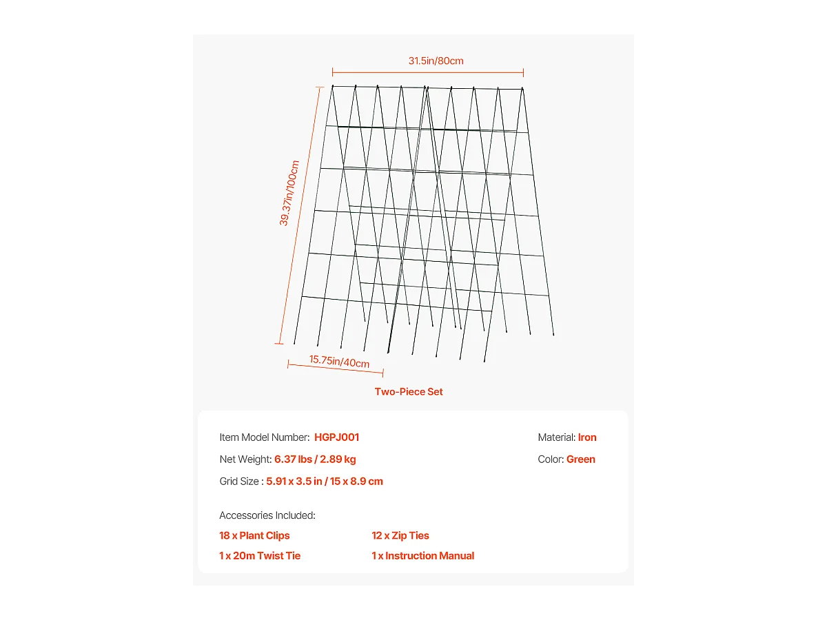 Treillis pour Concombres SucceBuy Treillis Pliable pour Concombres 99.06 x 81.28 cm pour Plantes de Jardin