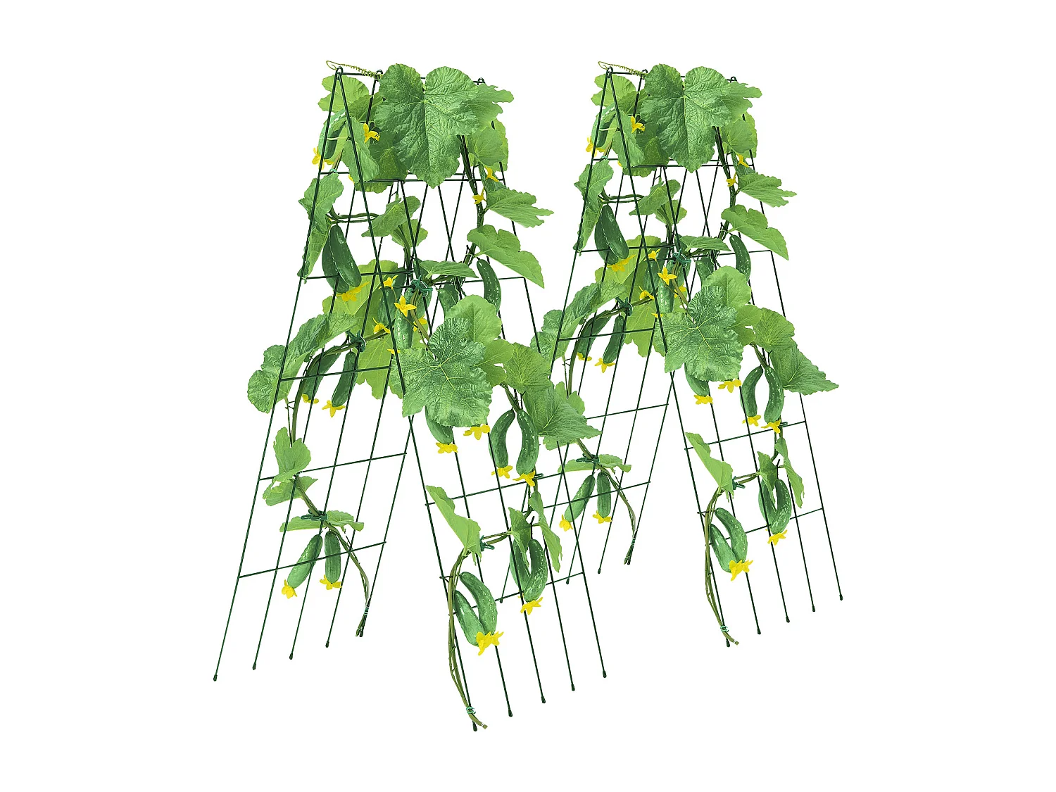 Treillis pour Concombres SucceBuy Treillis Pliable pour Concombres 99.06 x 81.28 cm pour Plantes de Jardin