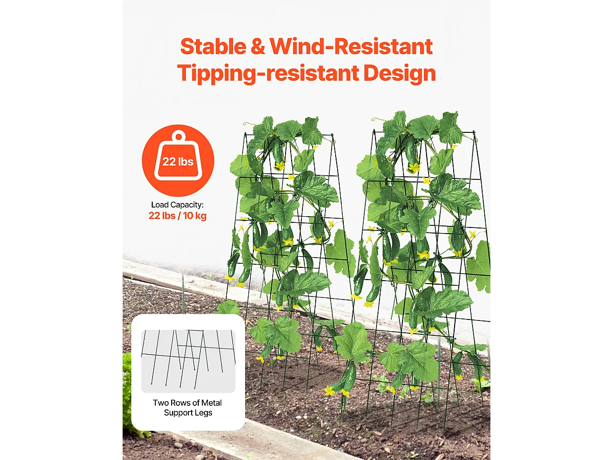 Rooster Voor Komkommers SucceBuy Opvouwbaar Rooster Voor Komkommers 99.06 X 81.28 Cm Voor Tuinplanten