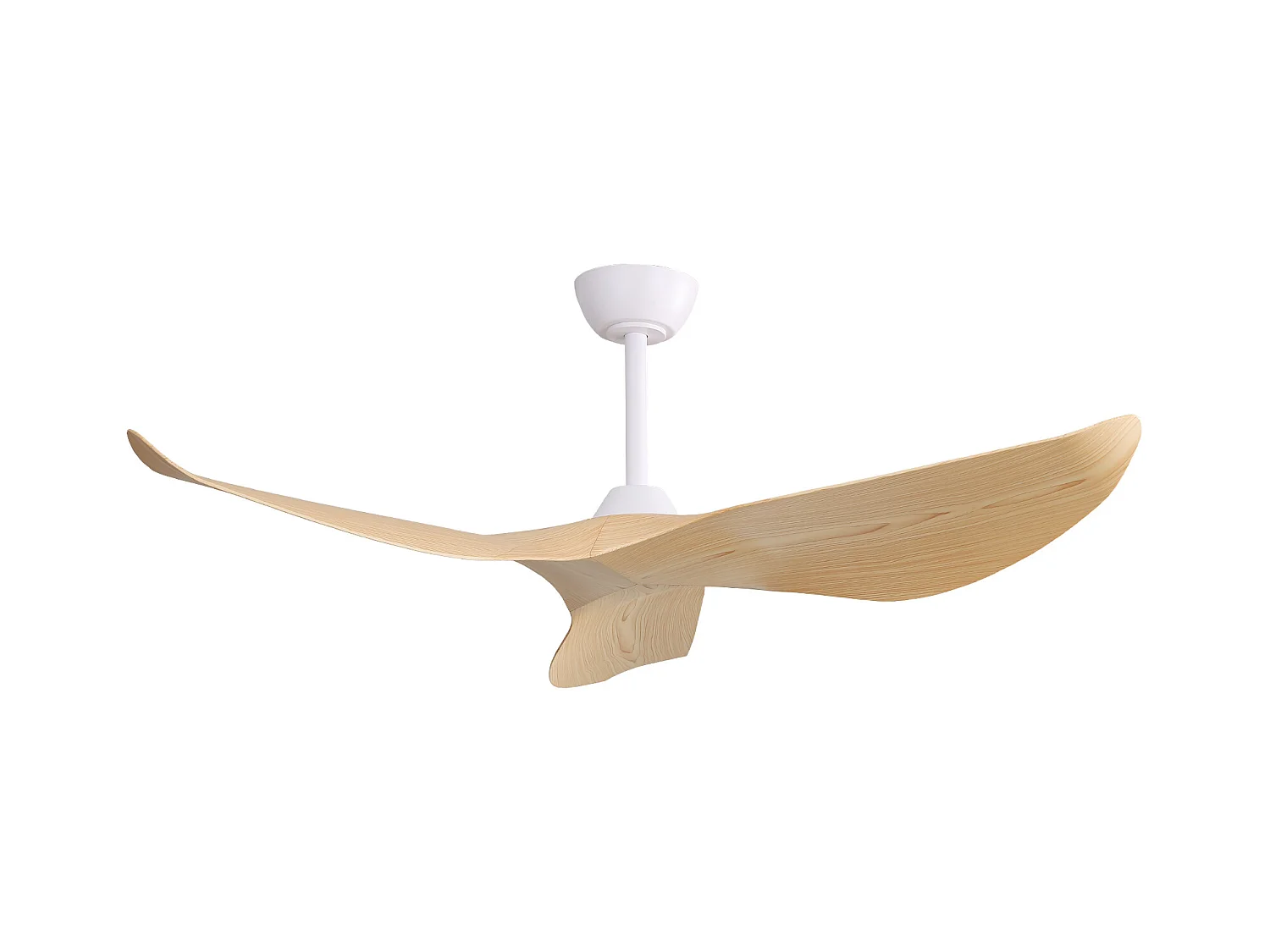 Ventilateur de plafond 52 pouces - Ventilateur de plafond avec 3 pales en ABS et télécommande 6 vitesses - pour salon