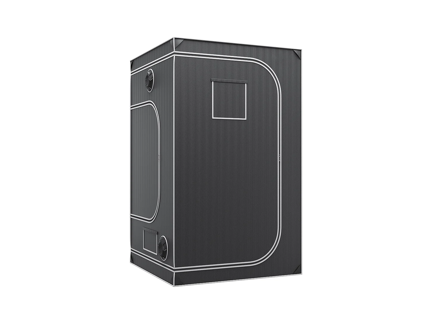 Tente de Culture SucceBuy 122x122x203 cm, avec Fenêtre d'Observation, Sac à Outils, Plateau de Sol pour Culture de Plantes d'Intérieur