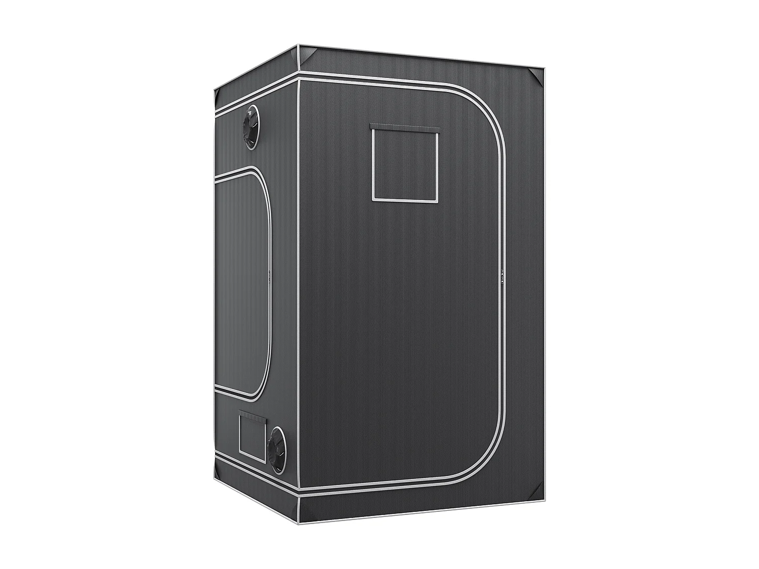 Tente de Culture SucceBuy 122x122x203 cm, avec Fenêtre d'Observation, Sac à Outils, Plateau de Sol pour Culture de Plantes d'Intérieur