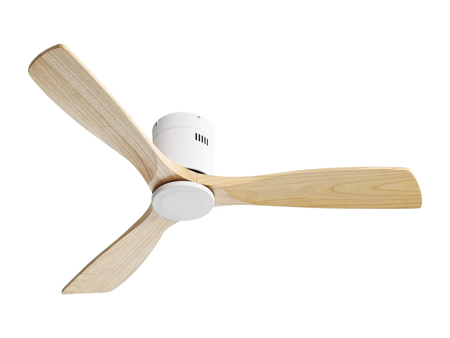 Ventilateur de plafond 52 pouces - Ventilateur de plafond à 3 pales et télécommande - 6 vitesses de vent - pour salon et chambre