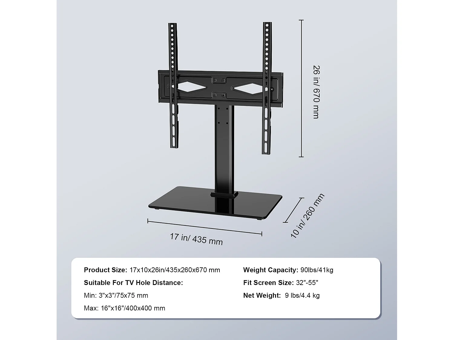 Soporte de TV SucceBuy 81-140cm Giratorio de Altura Ajustable, Soporte de TV Universal, Ofreciendo una Experiencia de Visualización Cómoda