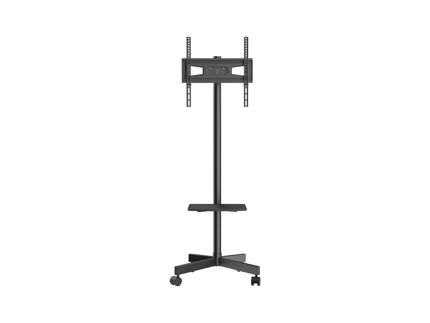 Support TV SucceBuy Mobile pour Téléviseurs de 58 à 152cm, avec Roulettes et Plateau, Portable, Facile à Déplacer dans Différentes Pièces