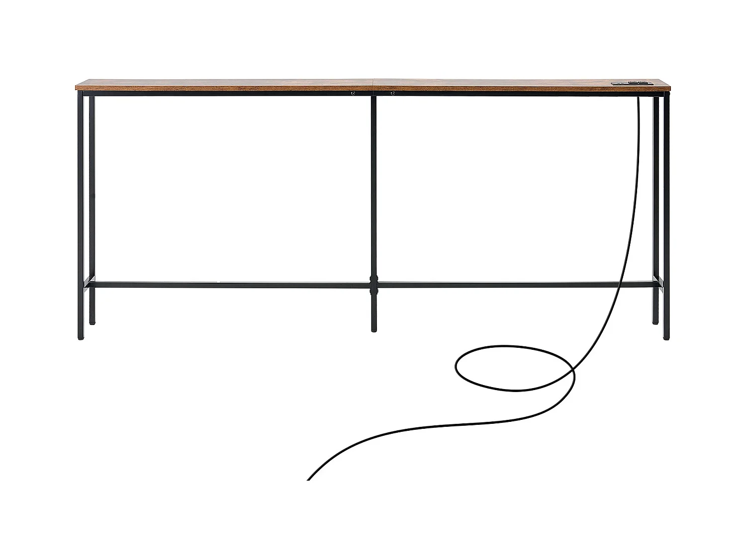 Table Console, SucceBuy Table Console Étroite 180 cm avec Étagère pour Entrée et Salon