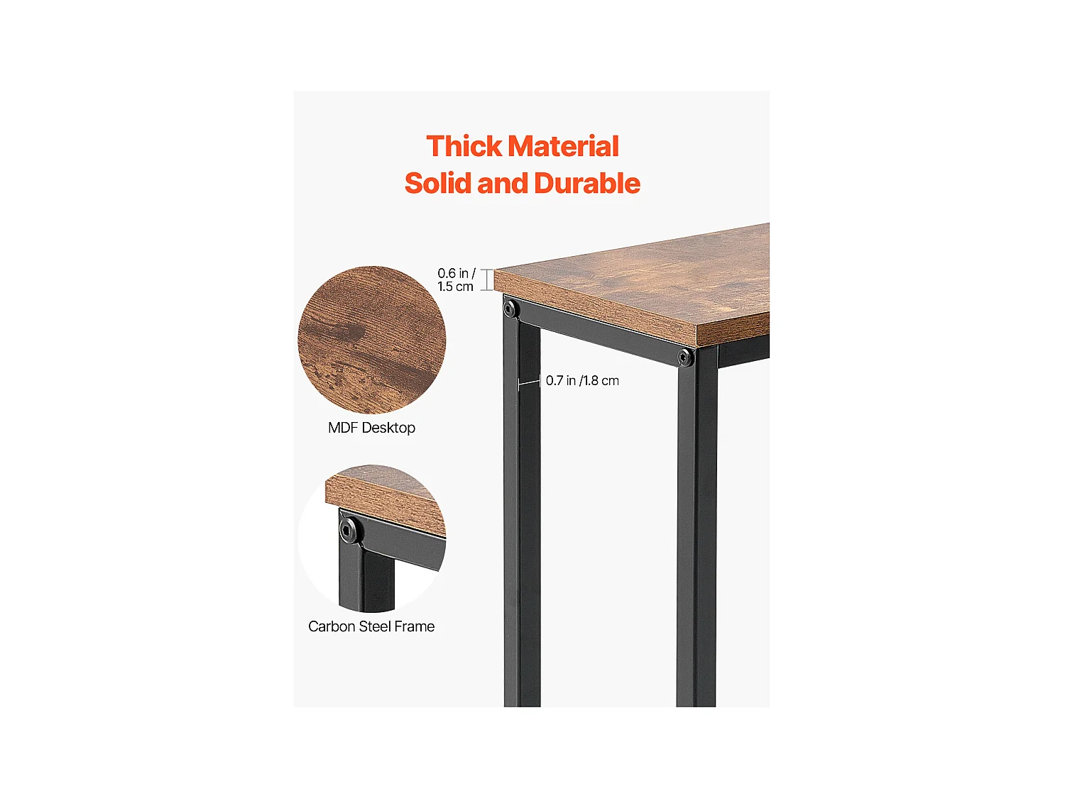 Table Console, SucceBuy Table Console Étroite 180 cm avec Étagère pour Entrée et Salon