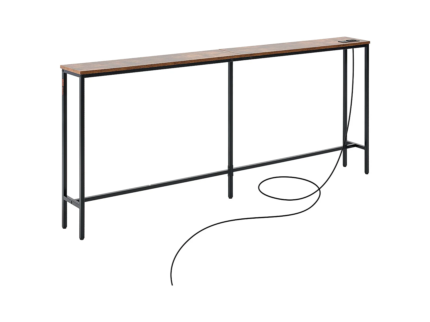 Konsolentisch, SucceBuy Schmaler Konsolentisch 180 cm mit Ablage für Flur und Wohnzimmer