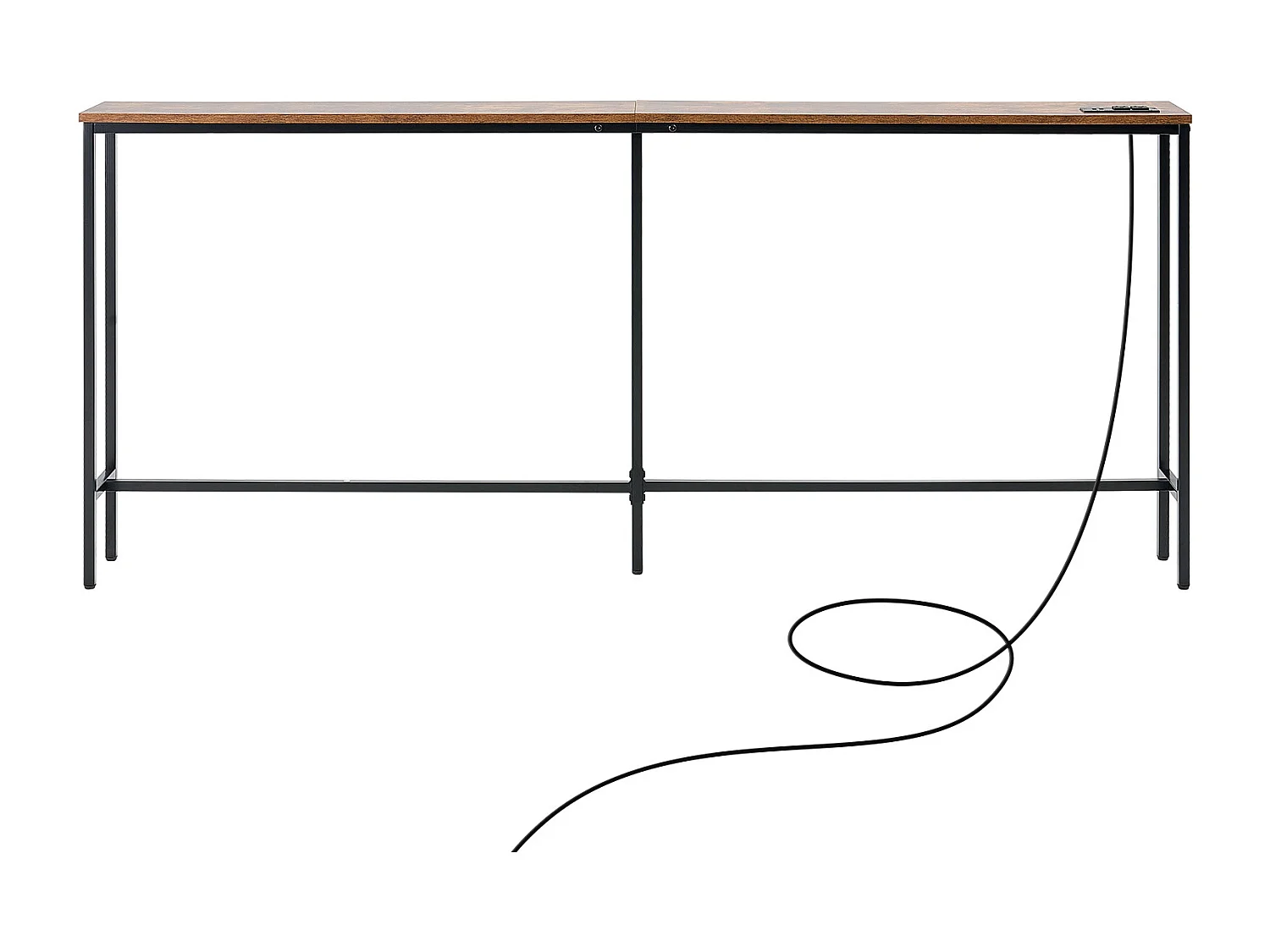 Table Console, SucceBuy Table Console Étroite 180 cm avec Étagère pour Entrée et Salon