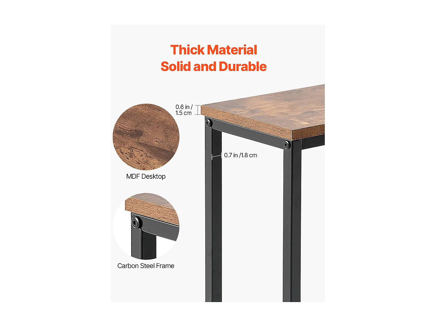 Table Console, SucceBuy Table Console Étroite 180 cm avec Étagère pour Entrée et Salon