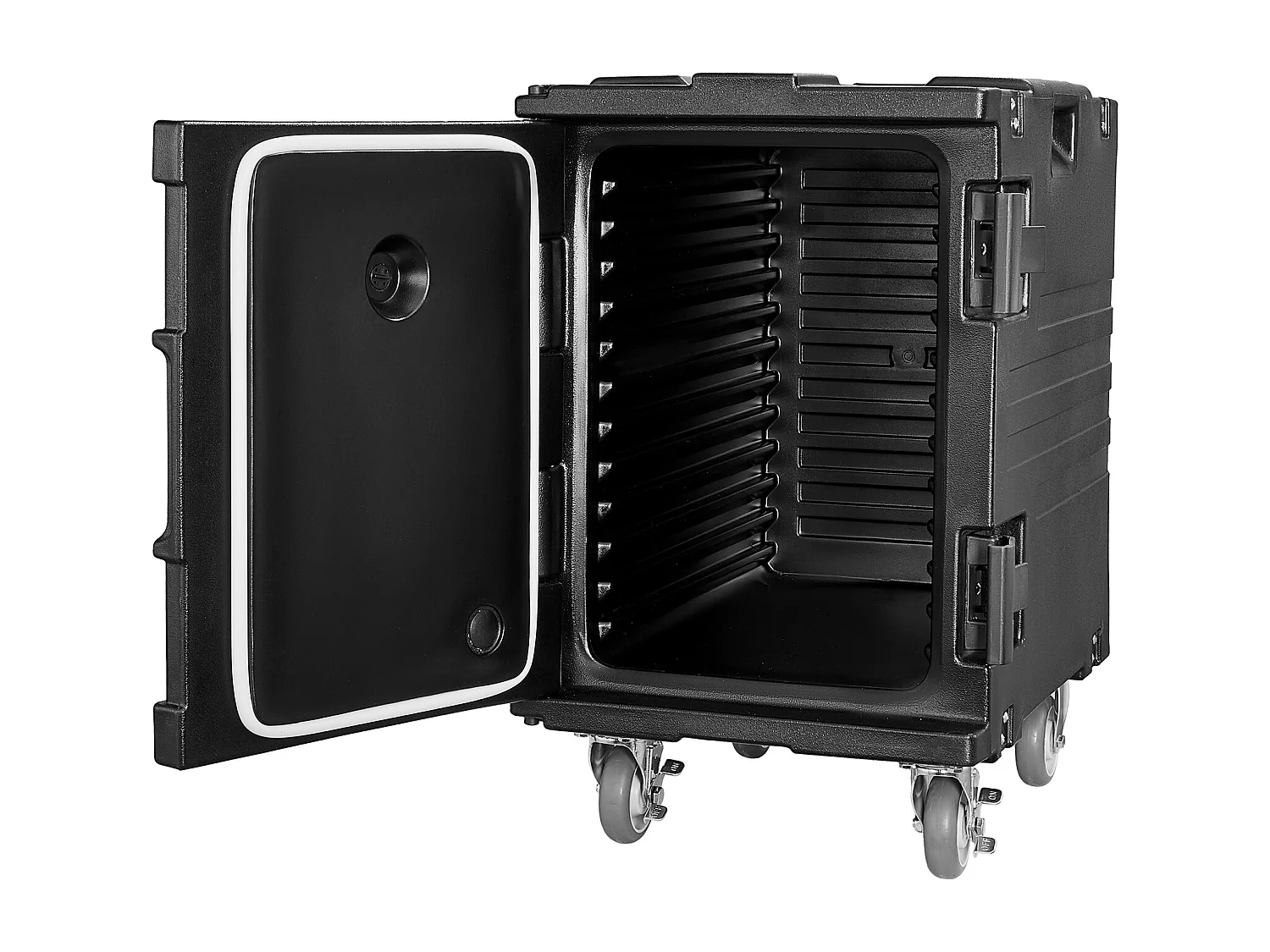 Porta Alimentos Isotérmico SucceBuy, 90 L, con Ruedas Negro