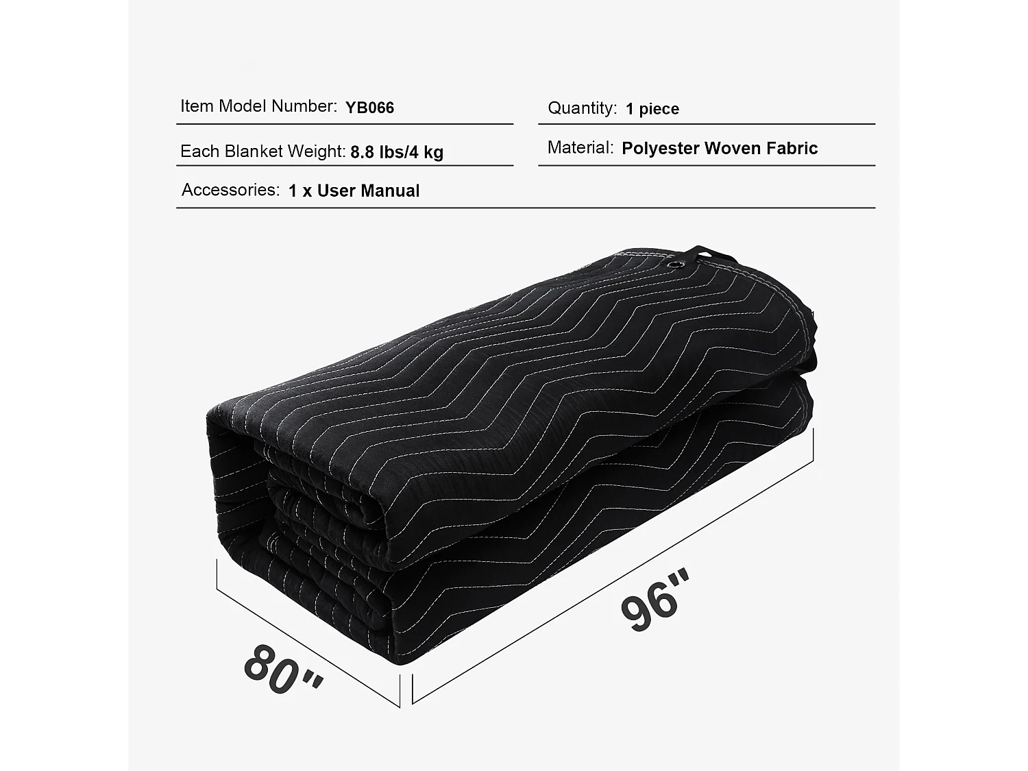 Dekking SucceBuy Geluidsisolerend 244 cm x 203 cm met Acoustische Ogen, Zwart - Perfect voor Geluidsisolatie van Studios en Woonruimten