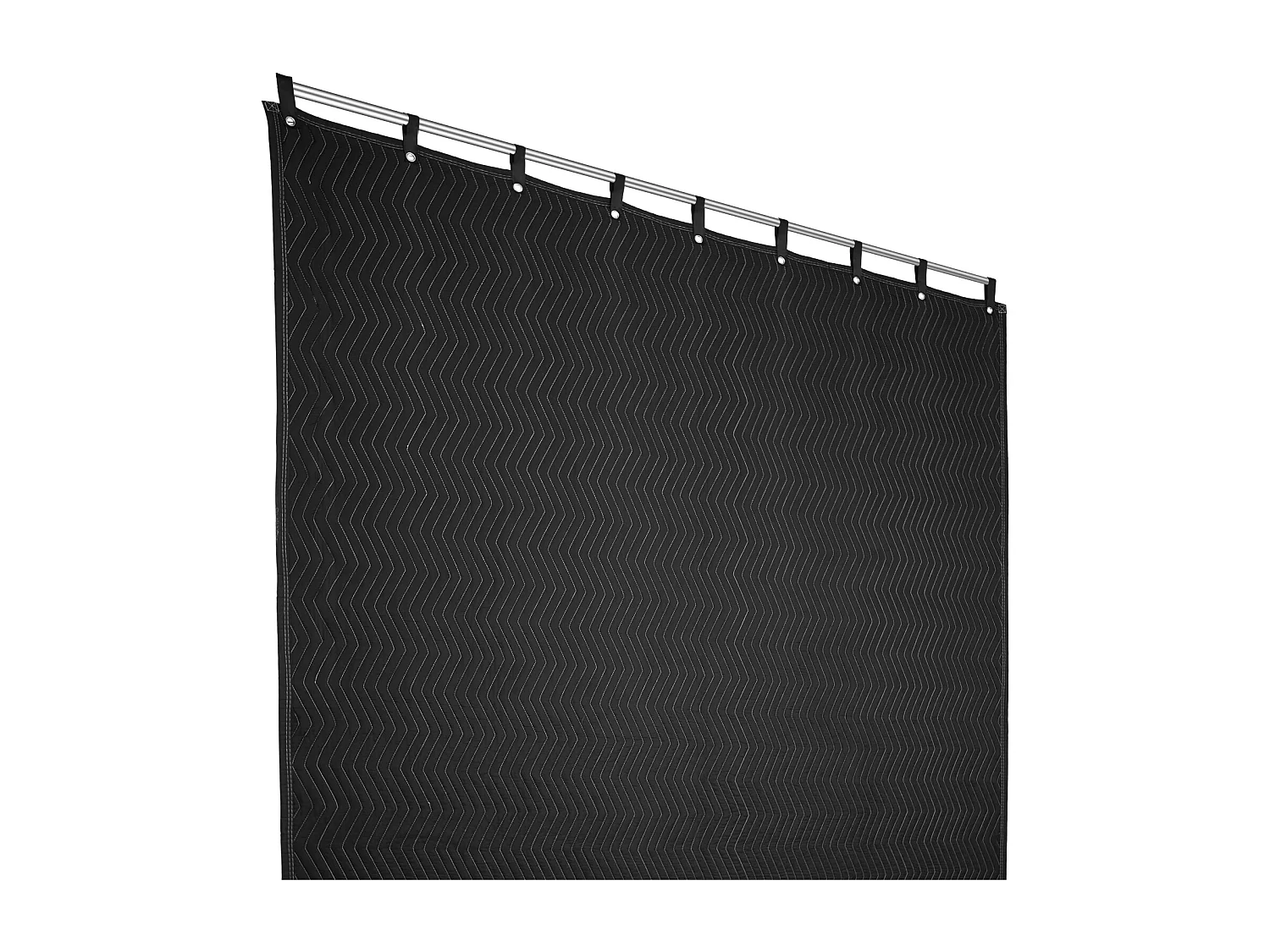 Dekking SucceBuy Geluidsisolerend 244 cm x 203 cm met Acoustische Ogen, Zwart - Perfect voor Geluidsisolatie van Studios en Woonruimten