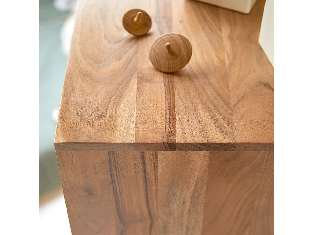 Cassettiera per bambini in legno di acacia 5 cassetti Pavel