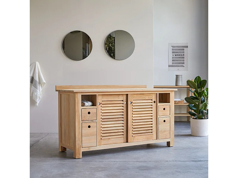 Meuble de rangement en bois de teck 145 Coline