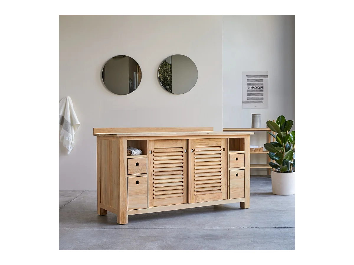 Meuble de rangement en bois de teck 145 Coline