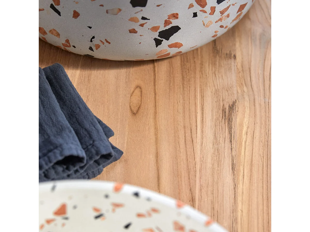 Mobile contenitore in legno di teak grezzo 120 Arty