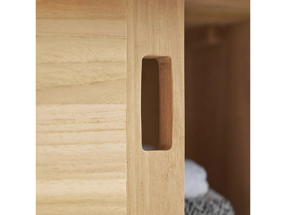 Meuble de rangement en bois de Teck brut 120 Arty